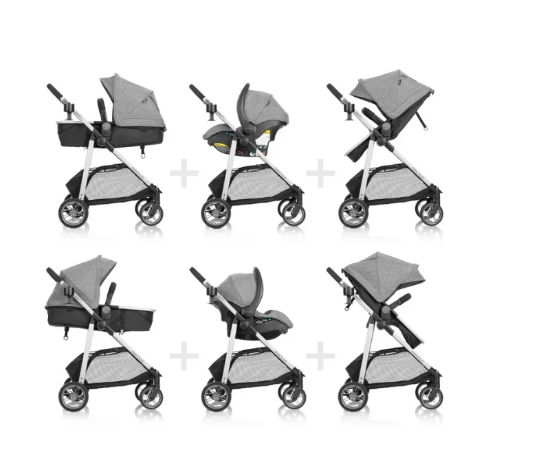 Evenflo Omni Plus Stroller, 2025, Mylar Gray - Image 5