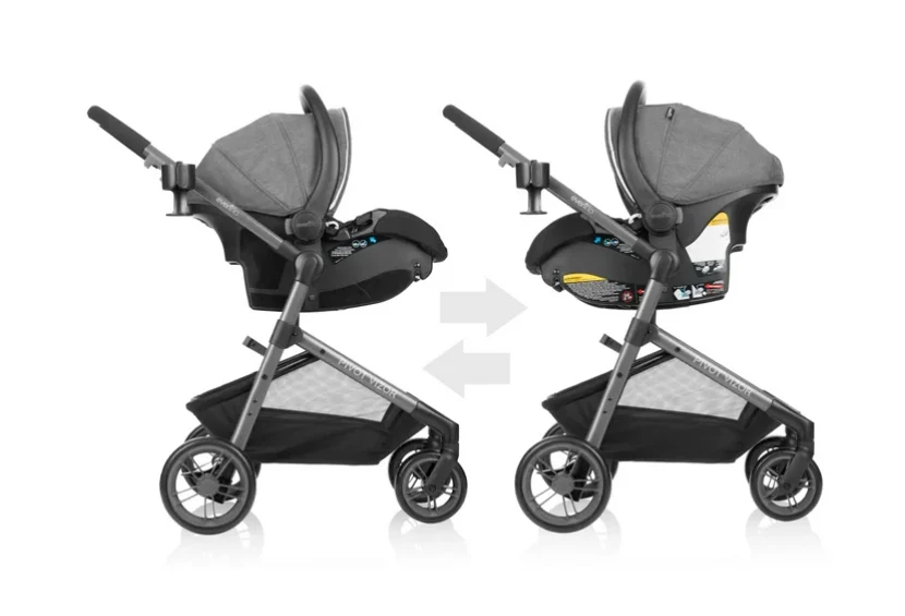Evenflo Pivot Vizor Travel System, 2024, Chasse Black - Image 5