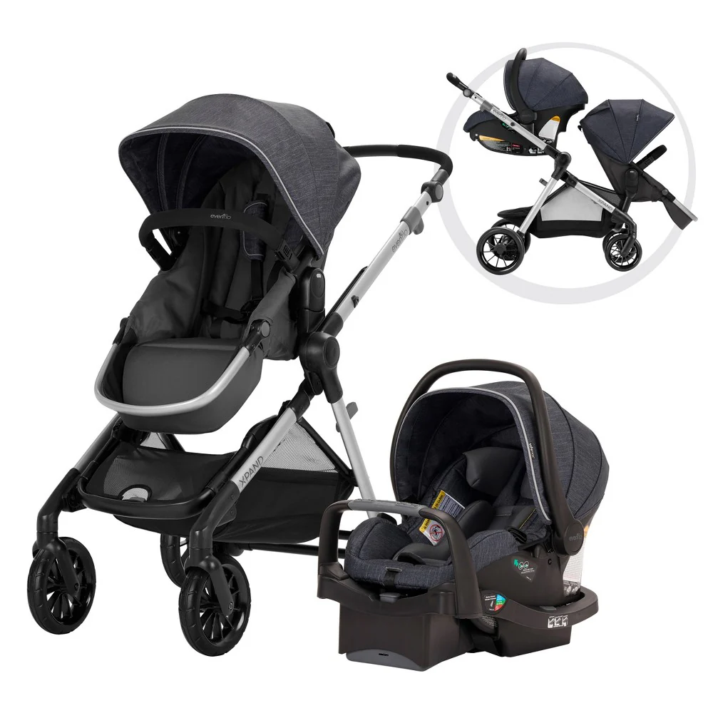 Evenflo Pivot Xpand Modular Travel System, 2022, Roan