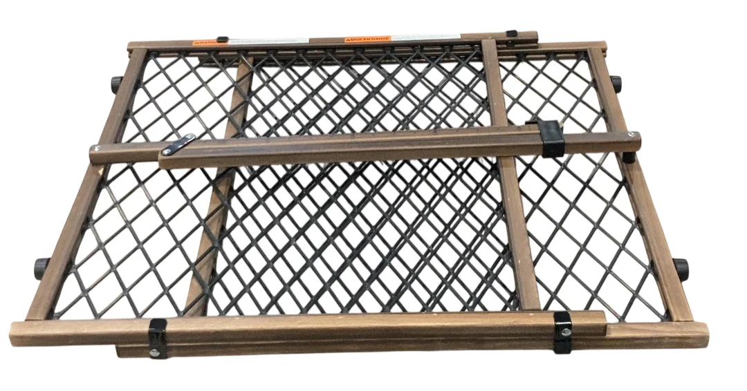 Evenflo Position & Lock Adjustable Wood Baby Gate, Farmhouse Collection - Image 2