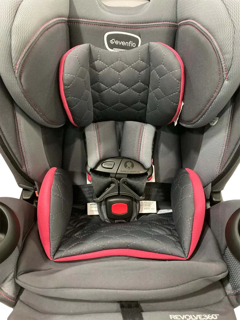 Evenflo Revolve 360 Extend All-in-One Rotating Car Seat with Quick Clean Cover, 2022, Rowe Pink - Image 5