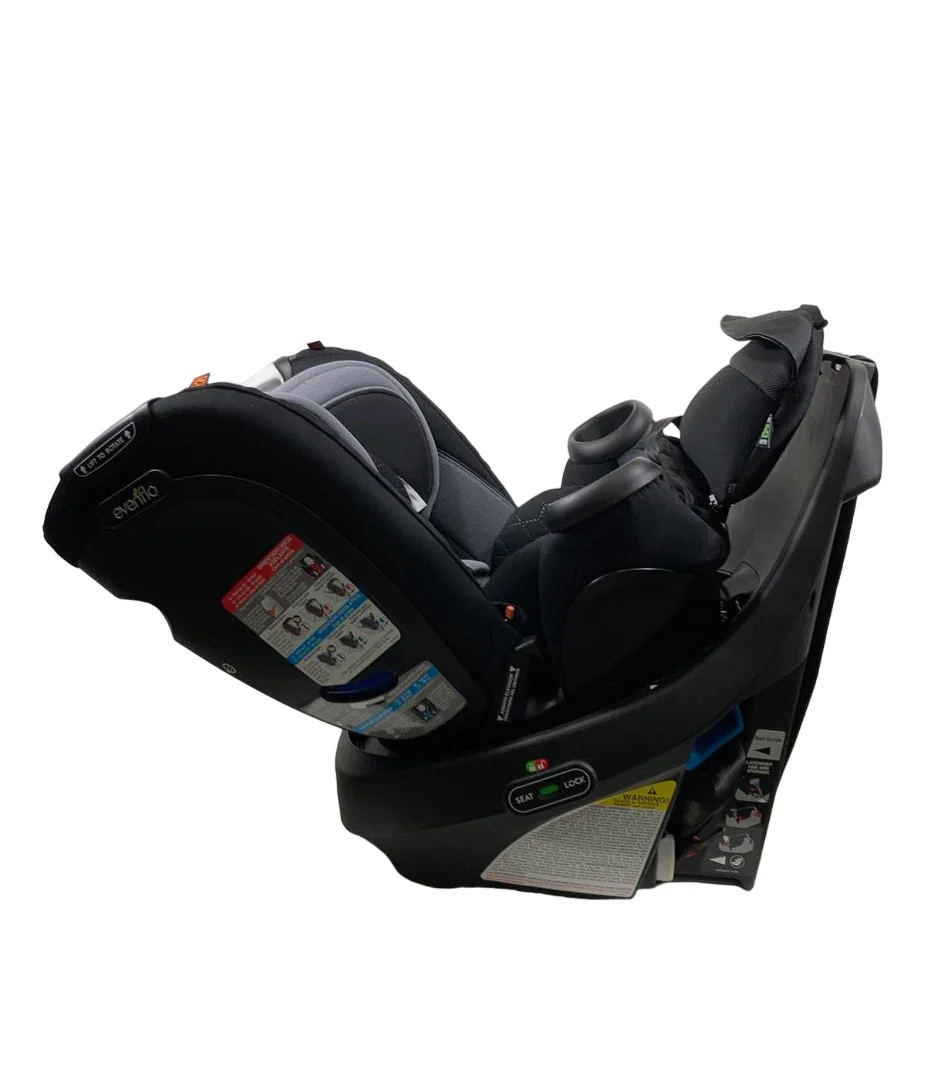 Evenflo Revolve 360 Extend All-in-One Rotating Car Seat with Quick Clean Cover, 2023, Revere Gray - Image 3