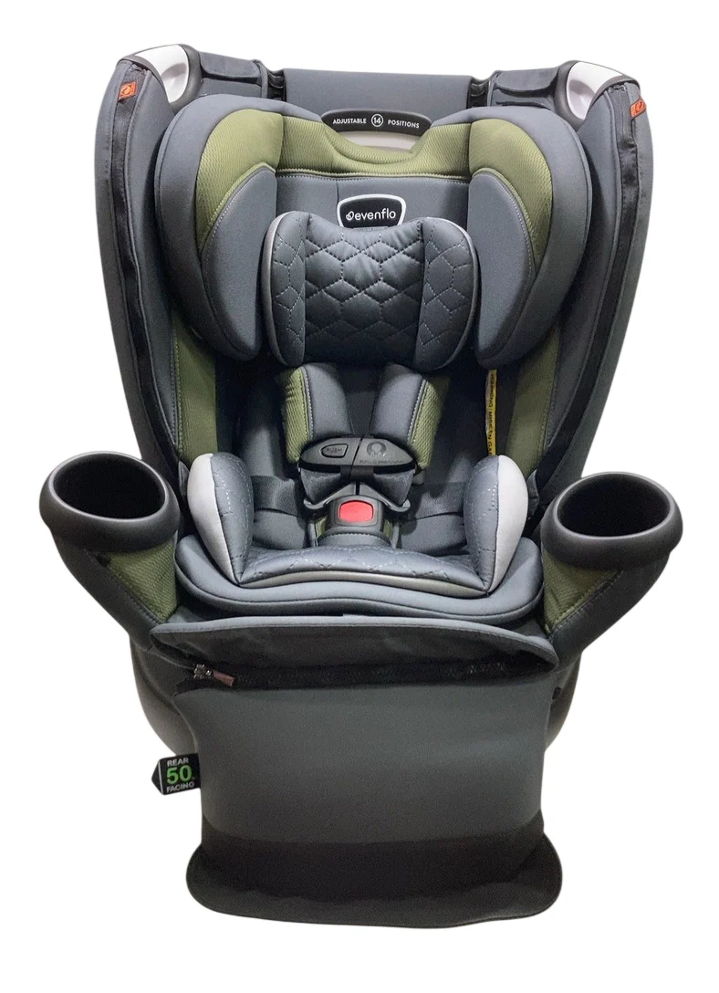Evenflo Revolve 360 Extend All-in-One Rotating Car Seat with Quick Clean Cover, 2024, Rockland Green - Image 4
