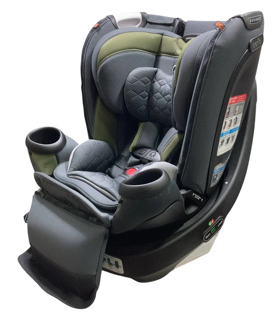 Evenflo Revolve 360 Extend All-in-One Rotating Car Seat with Quick Clean Cover, 2024, Rockland Green