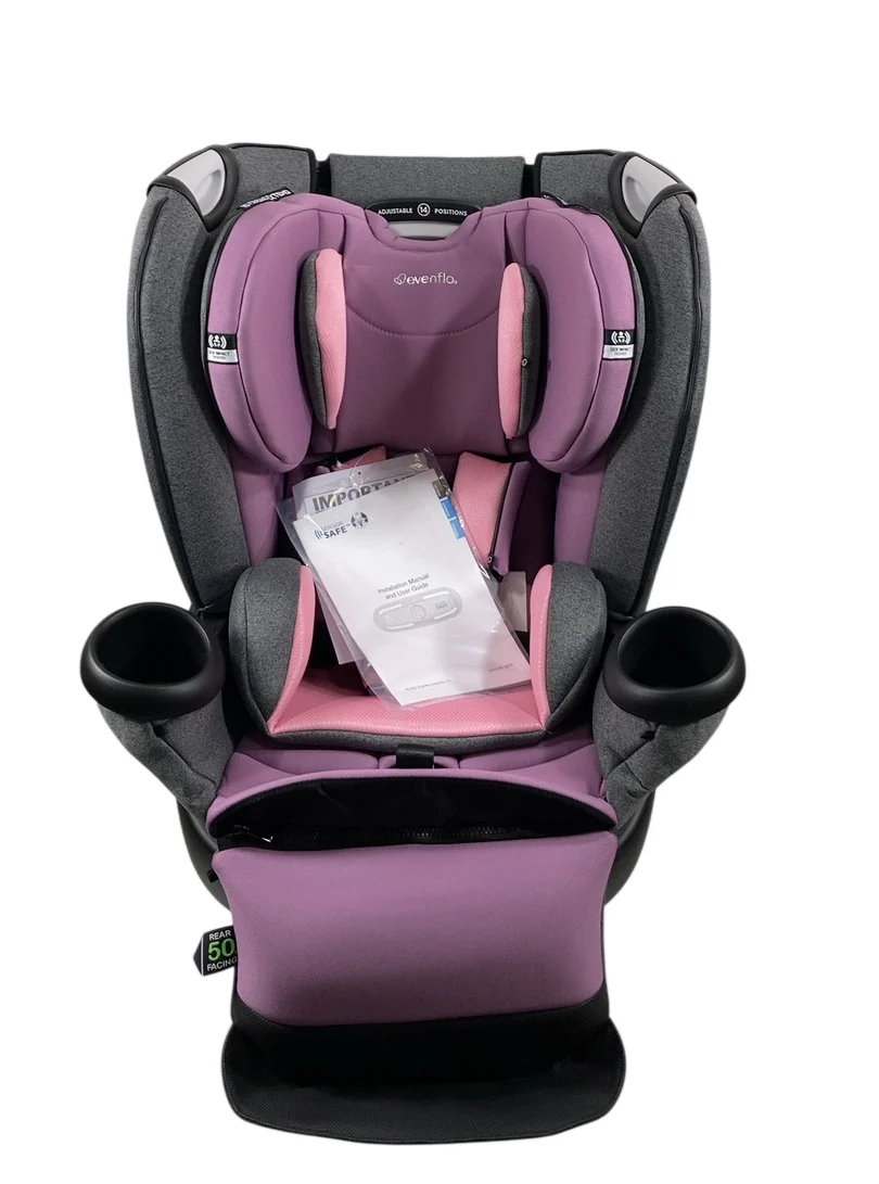 Evenflo Revolve 360 Extend All-in-one Rotational Car Seat With SensorSafe, 2023, Opal Pink
