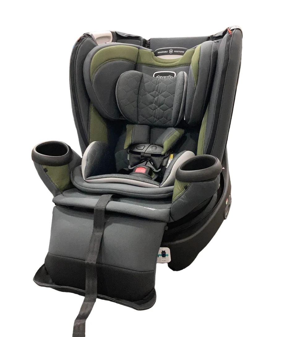 Evenflo Revolve 360 Extend Rotational Convertible Car Seat, 2023, Rockland Green - Image 2
