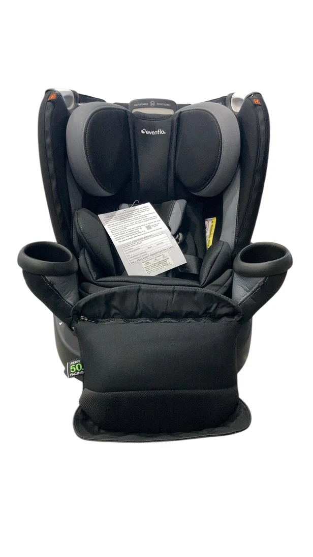 Evenflo Revolve 360 Extend Rotational Convertible Car Seat, Revere Gray, 2025