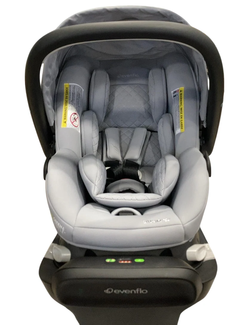 Evenflo Revolve180 LiteMax NXT Rotational Infant Car Seat with SensorySoothe, 2025, Quartz Gray - Image 5