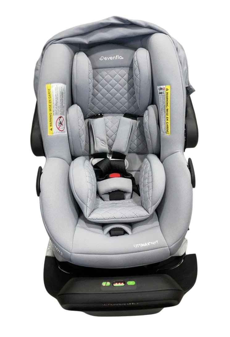 Evenflo Revolve180 LiteMax NXT Rotational Infant Car Seat with SensorySoothe, 2025, Quartz Gray - Image 6