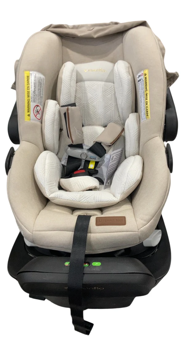 Evenflo Revolve180 LiteMax NXT Rotational Infant Car Seat with SensorySoothe, Champagne, 2025 - Image 3