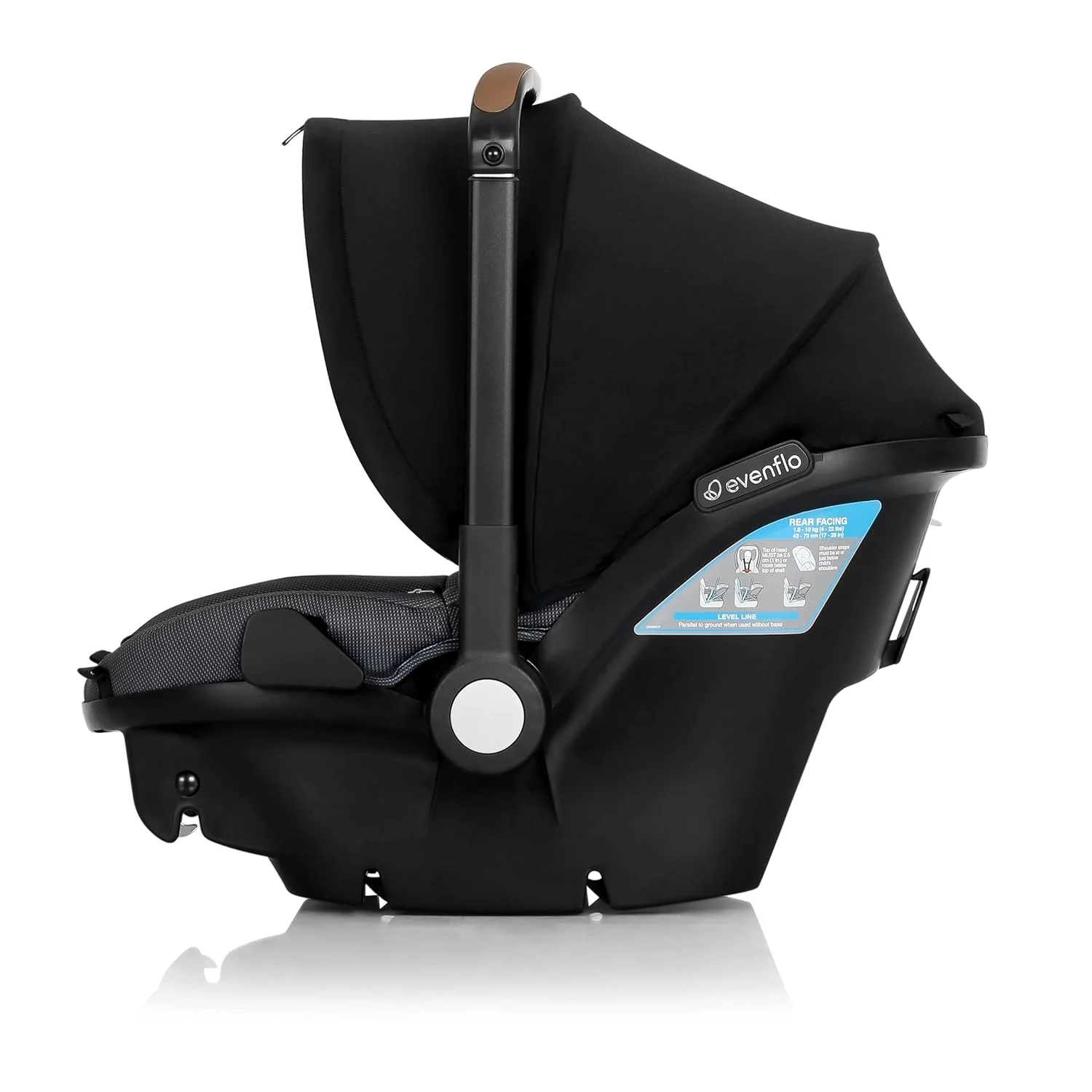 Evenflo Shyft Dual Ride Infant Car Seat Stroller Combo, 2025, Boone Gray, with Carryall Storage - Image 3