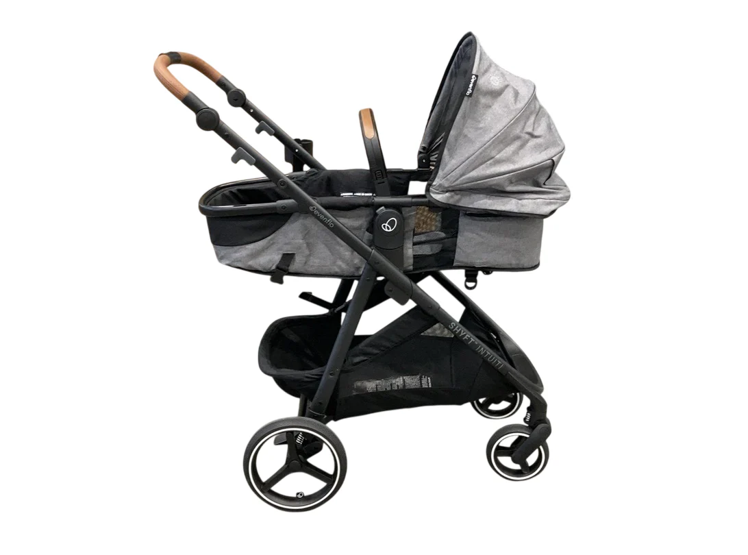 Evenflo Shyft Intuiti Travel System Stroller, 2025, Fossil Gray
