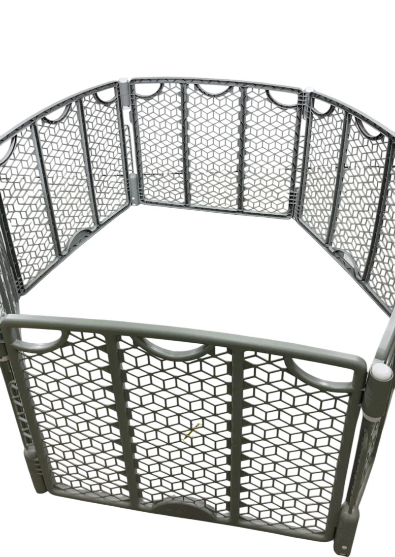 Evenflo Versatile Play Space Adjustable Play Area, 6 Panel, Cool Gray - Image 3