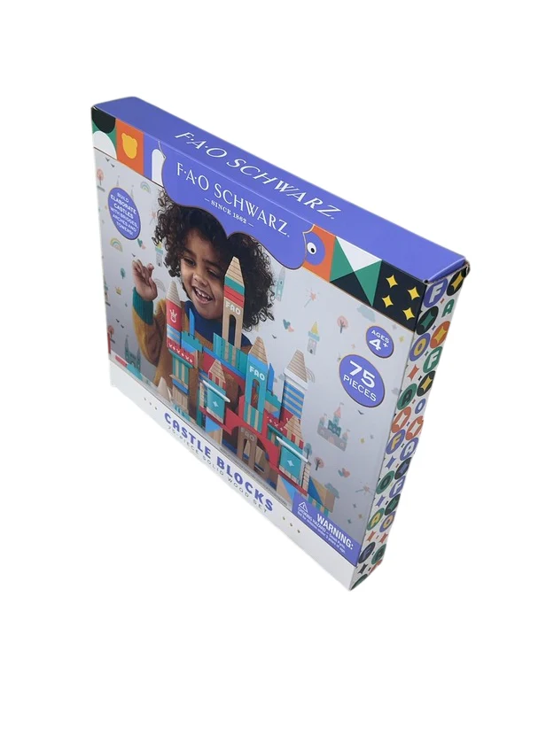 FAO Schwarz Castle Building Blocks, Build Your Own Fortress, 75 Pcs - Image 5