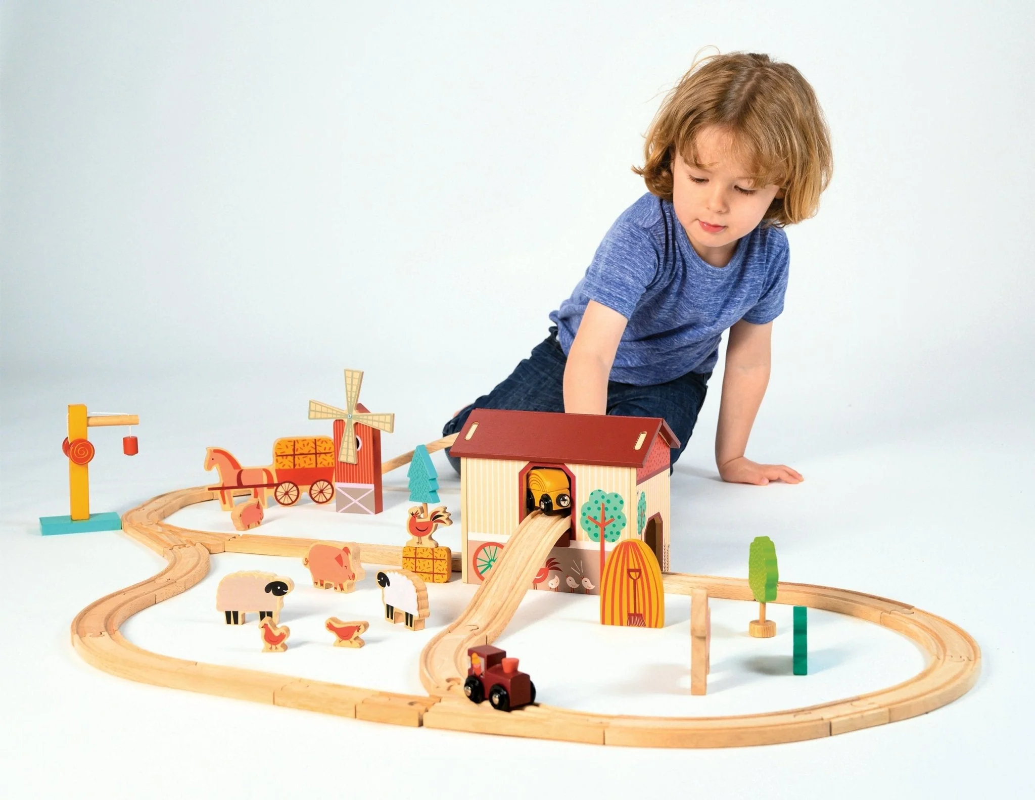 Mentari Farmyard Train Set - Image 3