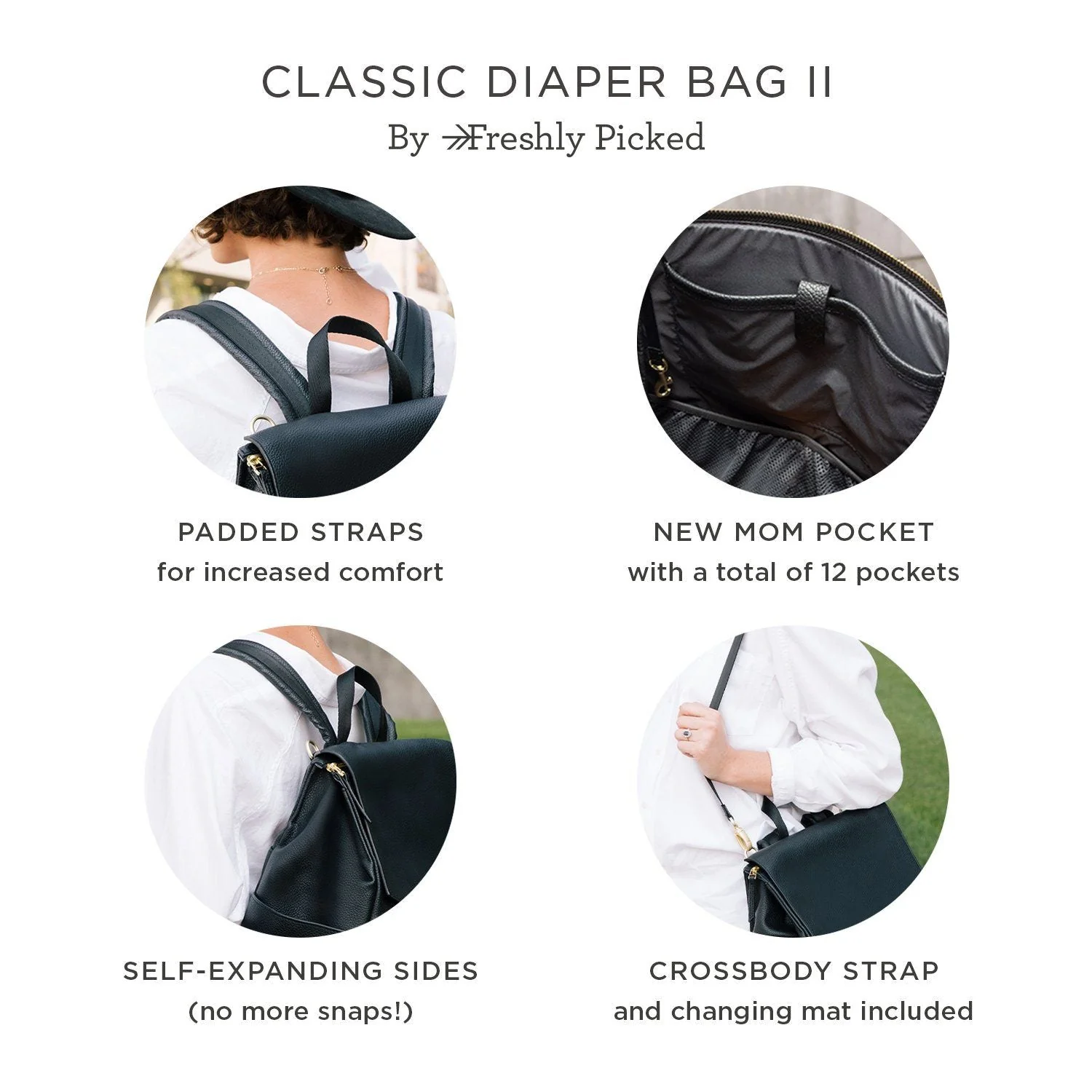 Freshly Picked Classic Diaper Bag II, Fig - Image 16