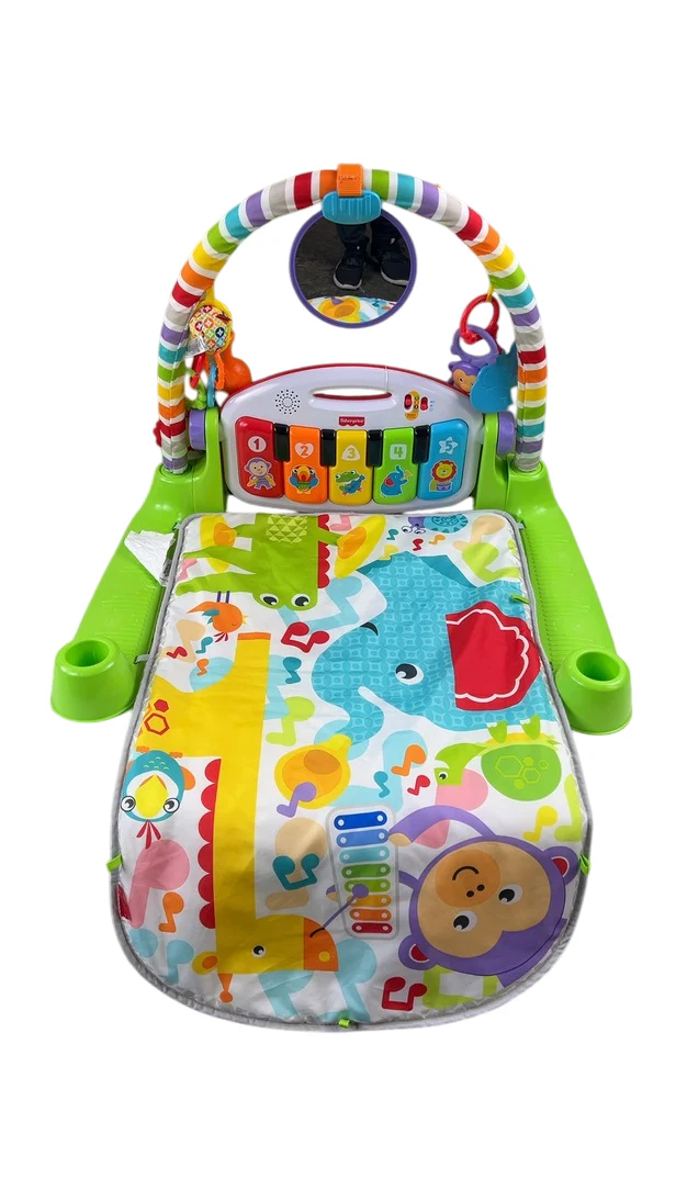 Fisher Price Deluxe Kick & Play Piano Gym, Green - Image 2