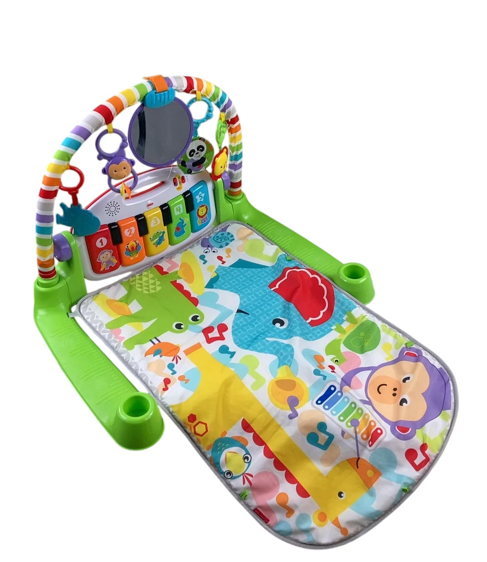 Fisher Price Deluxe Kick & Play Piano Gym, Green