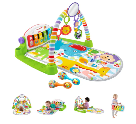 Fisher Price Deluxe Kick & Play Piano Gym, Green