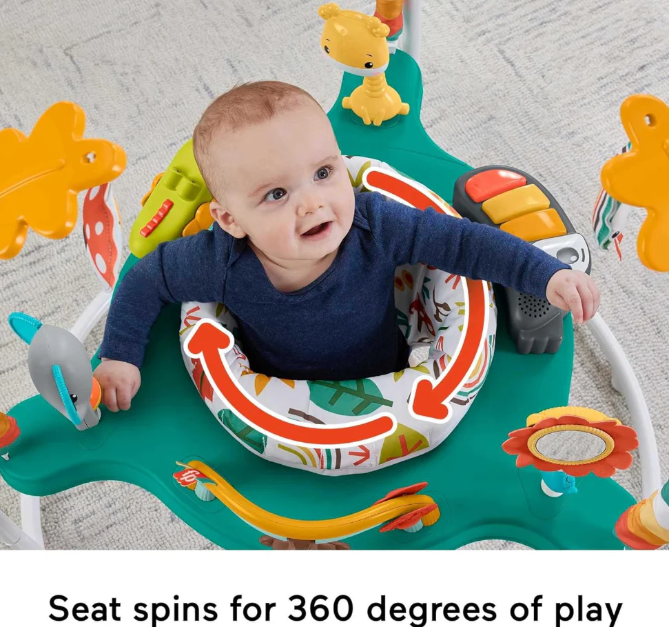 Fisher Price Jumperoo Activity Center, Whimsical Forest - Image 2