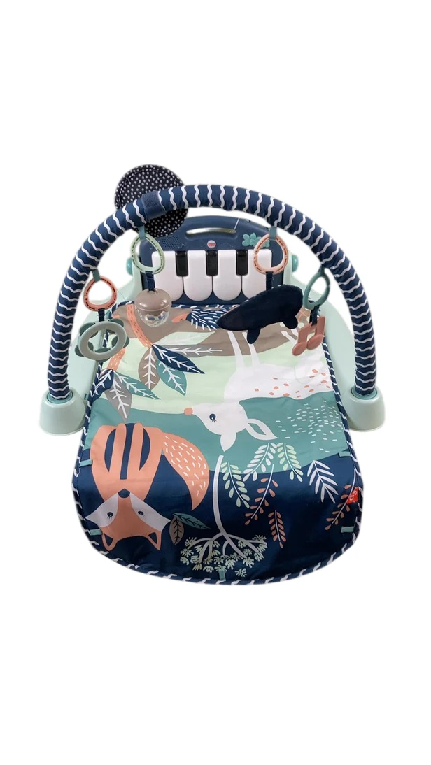 Fisher Price Kick & Play Piano Gym, Navy Fawn - Image 2