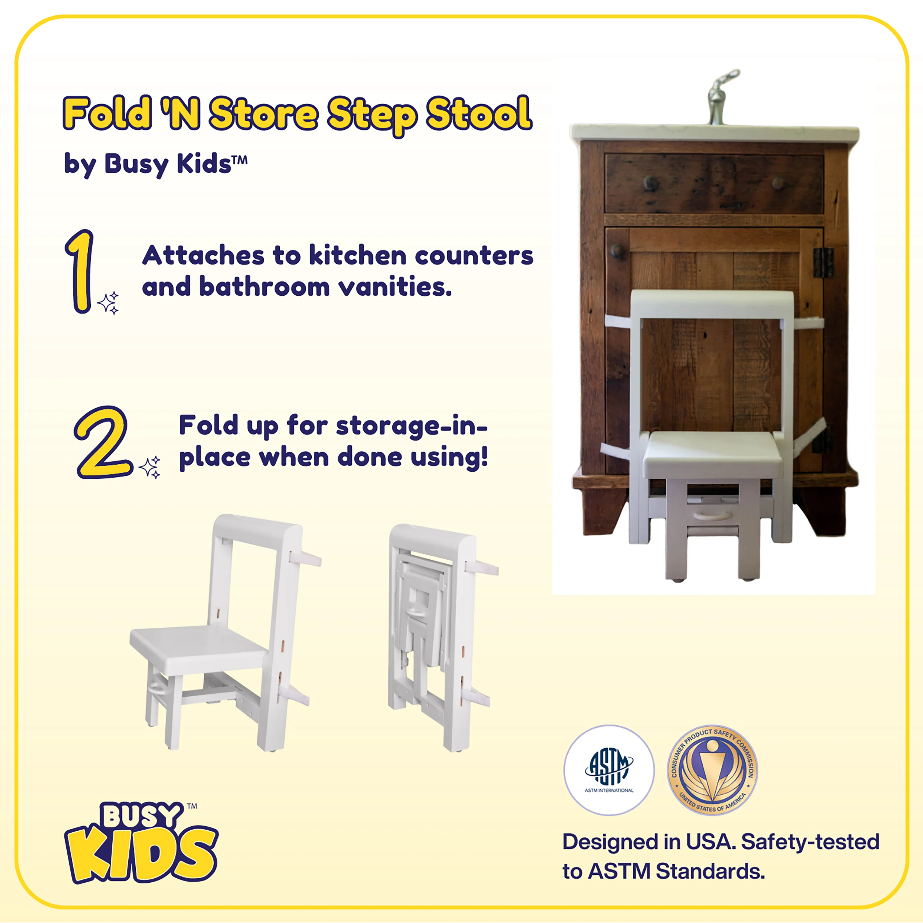 Fold 'N Store Step Stool by Busy Kids - Image 17