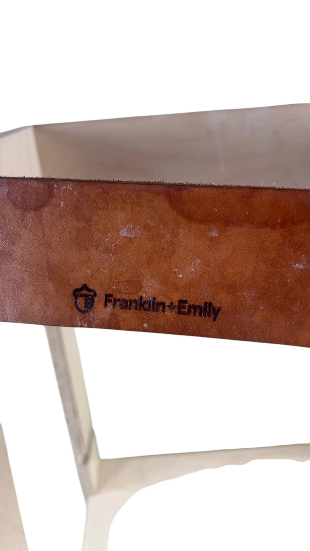 Franklin + Emily Wooden Toddler Tower, Birch/Leather - Image 6