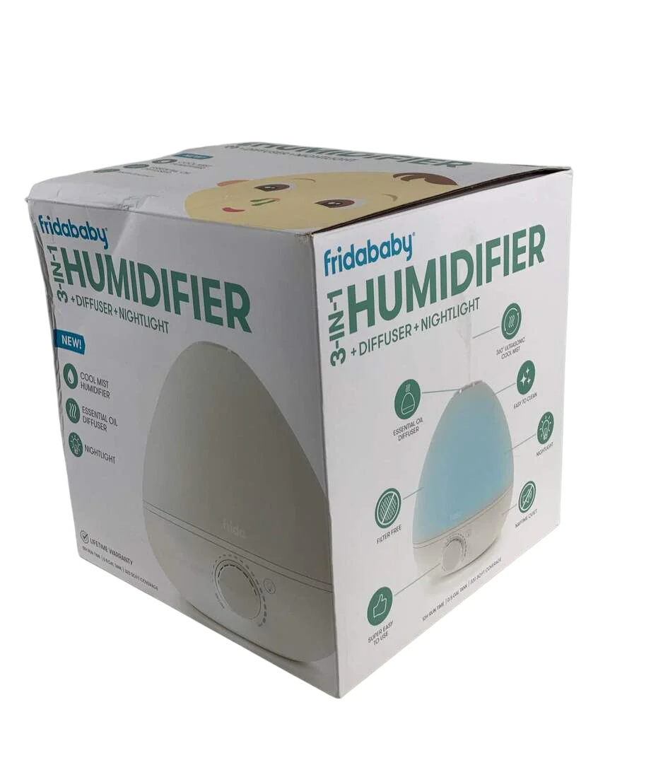 FridaBaby 3-in-1 Humidifier With Diffuser And Nightlight, White, Original Model - Image 3