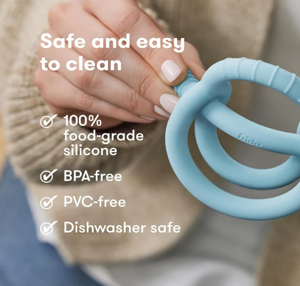 FridaBaby Get-A-Grip Teether, Blue - Image 4