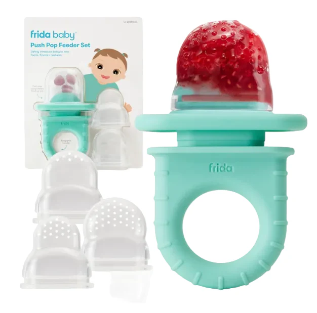 FridaBaby Push Pop Feeder Set, Teal