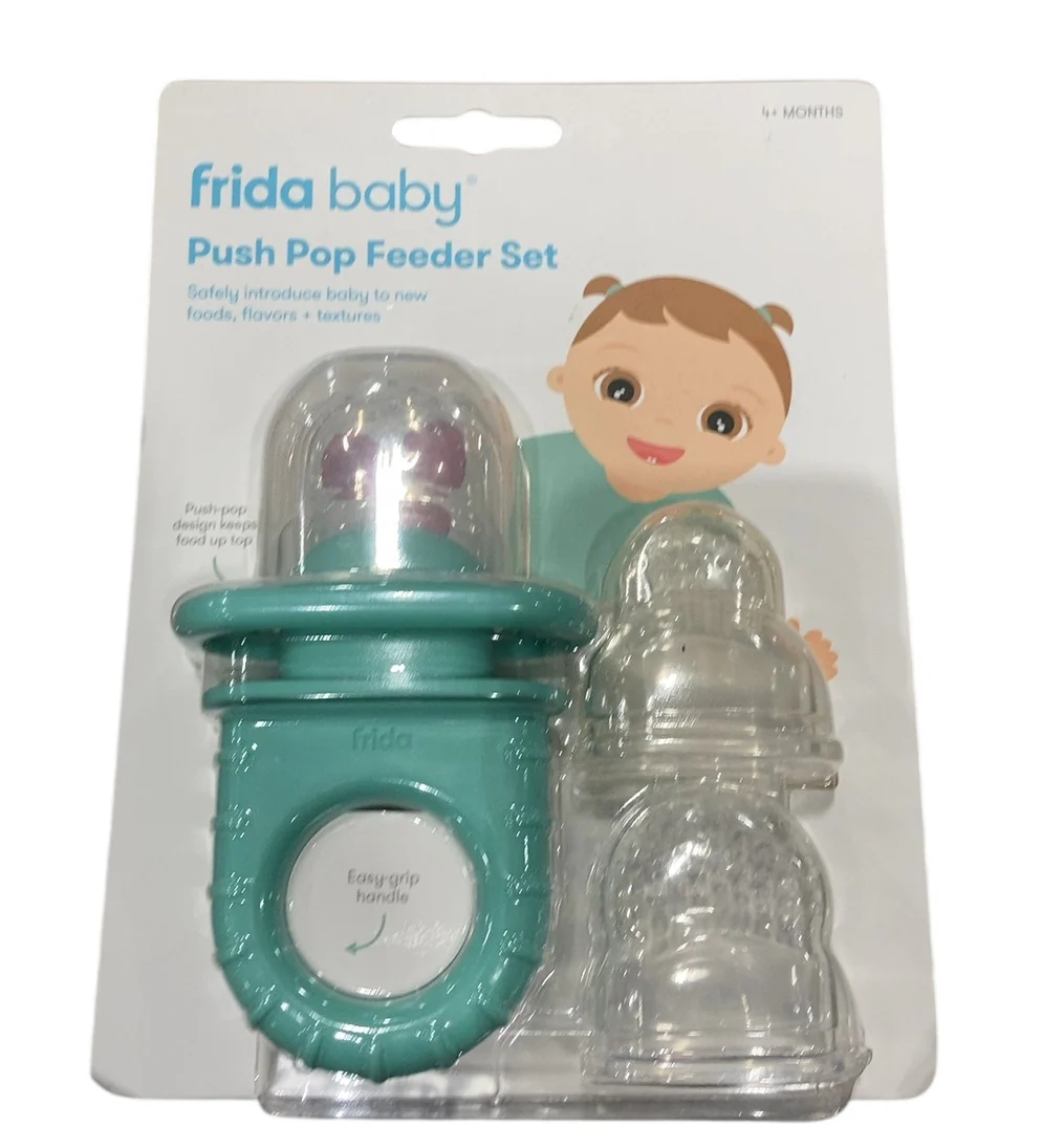 FridaBaby Push Pop Feeder Set, Teal - Image 2