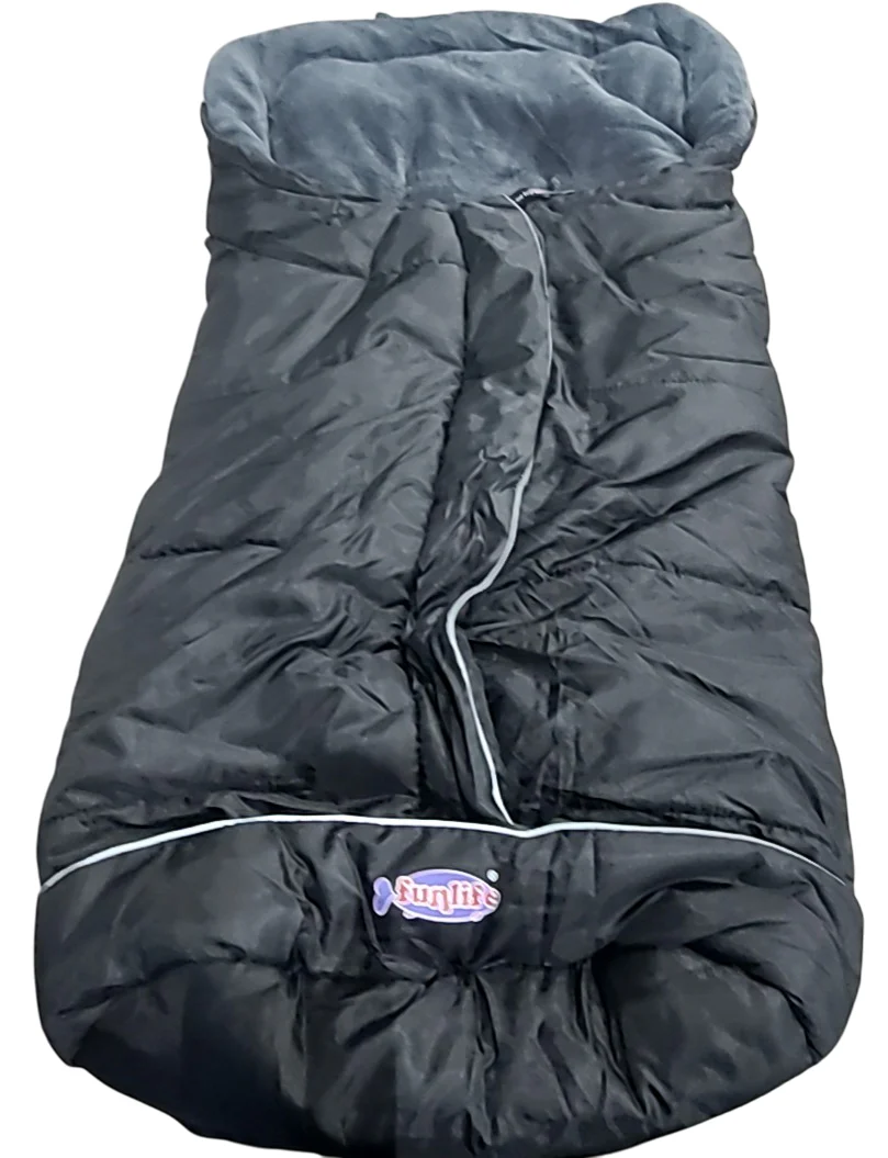 Funlife Anti-kick Winter Warm Stroller Blanket, Black - Image 2