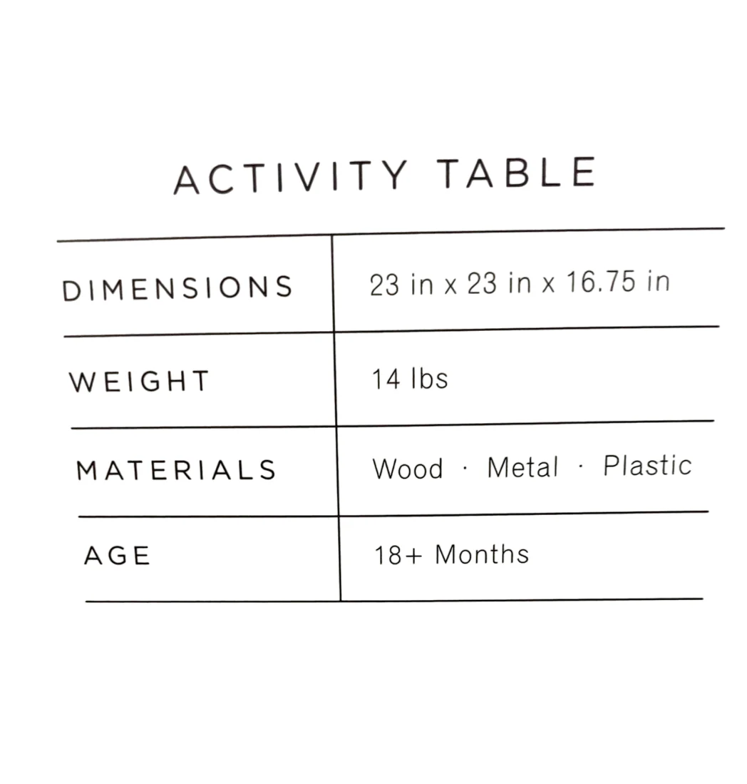 Gathre Wooden Activity Table, Biscotti - Image 4