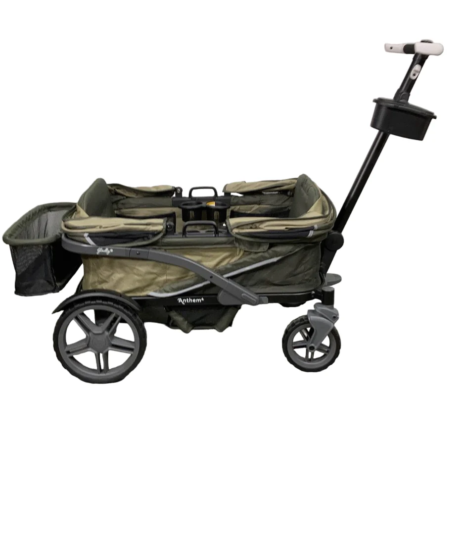 Gladly Family Anthem4 Classic 4 Seater All Terrain Wagon Stroller, Forest - Image 4