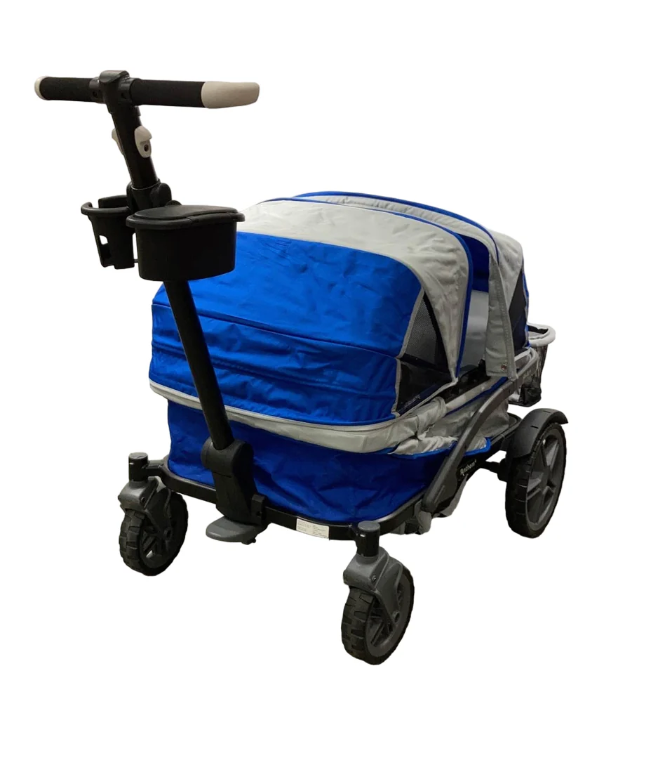 Gladly Family Anthem4 Classic 4 Seater All Terrain Wagon Stroller, Electric Silver - Image 3