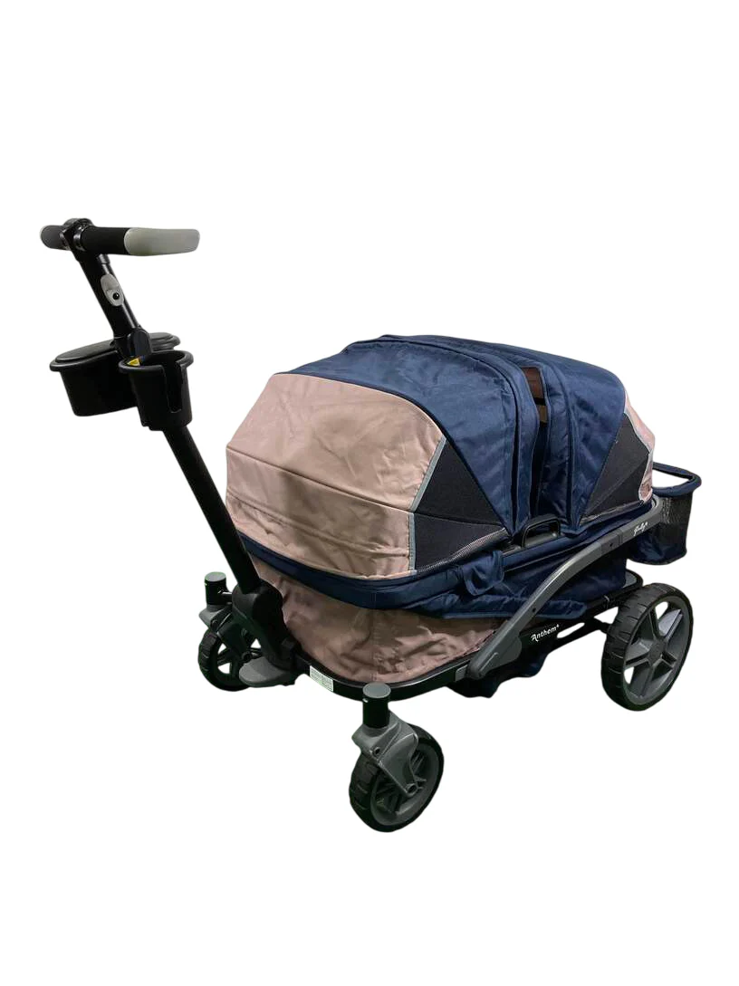 Gladly Family Anthem4 Classic 4 Seater All Terrain Wagon Stroller, Sand and Sea - Image 2