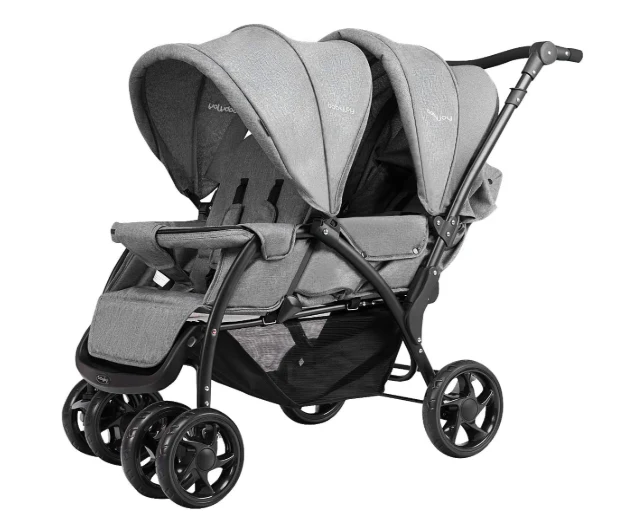 Goplus Double Stroller, Grey, 2024