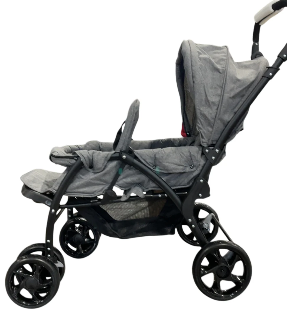 Goplus Double Stroller, Grey, 2024 - Image 4
