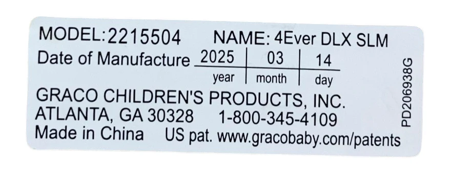 Graco 4Ever DLX Slim 4-in-1 Infant to Toddler Car Seat, 2025, Thompson - Image 4