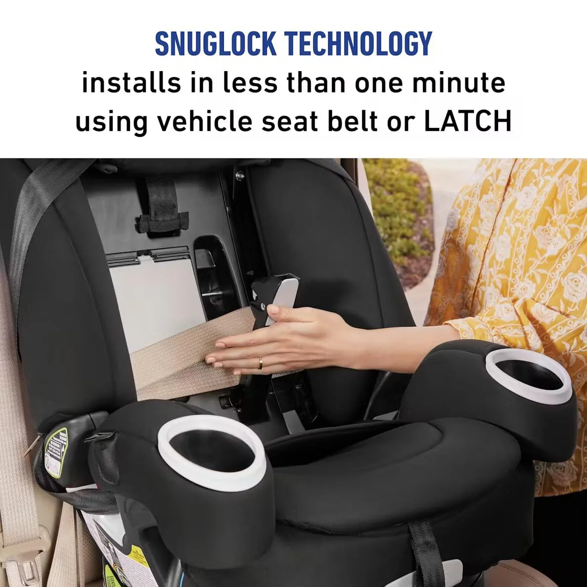 Graco 4Ever DLX SnugLock 4-in-1 Car Seat, 2021, Leila - Image 2