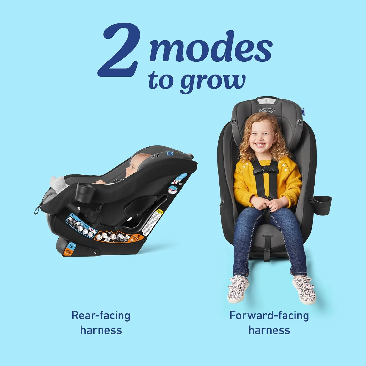 Graco Contender Slim Convertible Car Seat, West Point, 2025 - Image 3