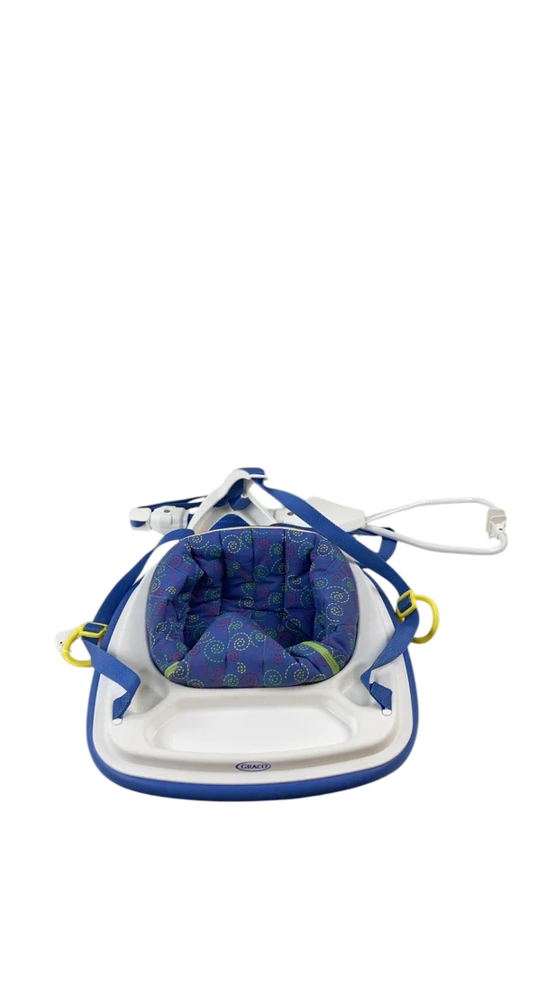 Graco Doorway Bumper Jumper, Navy Spirals - Image 2