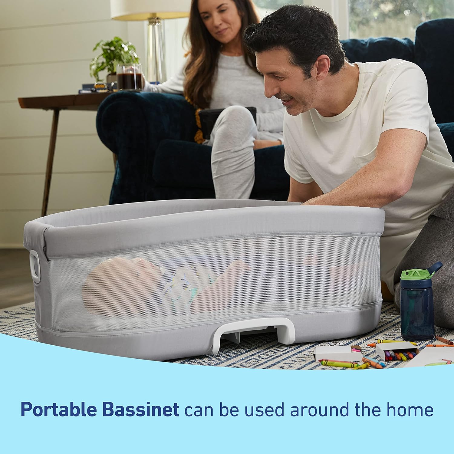 Graco DreamMore Bedside Bassinet Deluxe With Calming Motion, Skyler - Image 5