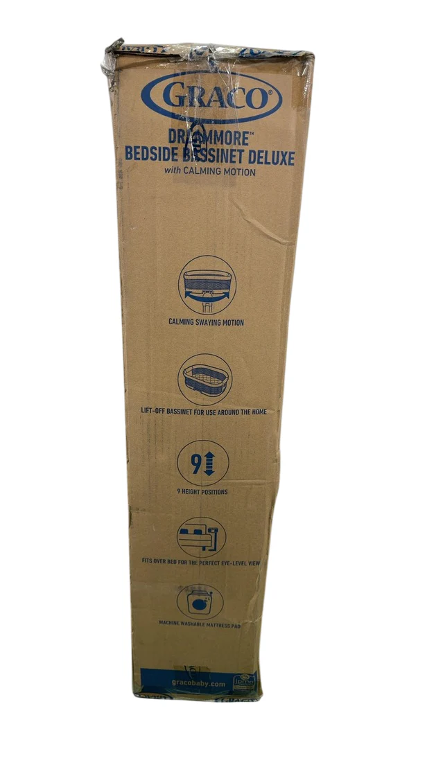Graco DreamMore Bedside Bassinet Deluxe With Calming Motion, Skyler - Image 3