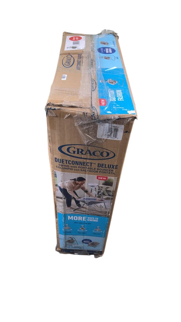 Graco Duet Connect Deluxe Baby Swing with Portable Bouncer, Britton - Image 4