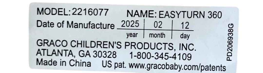 Graco EasyTurn360 2-in-1 Convertible Car Seat, 2025, Cyran - Image 4
