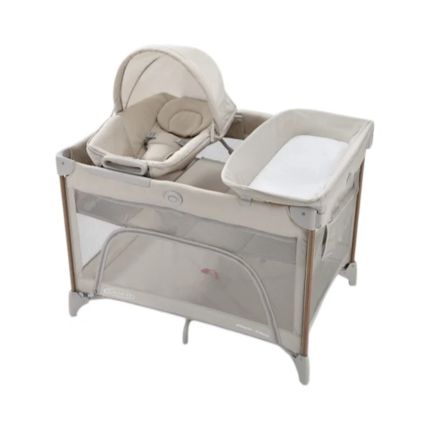 Graco Pack n' Play Close2Baby Lux Playard, Soft Almond