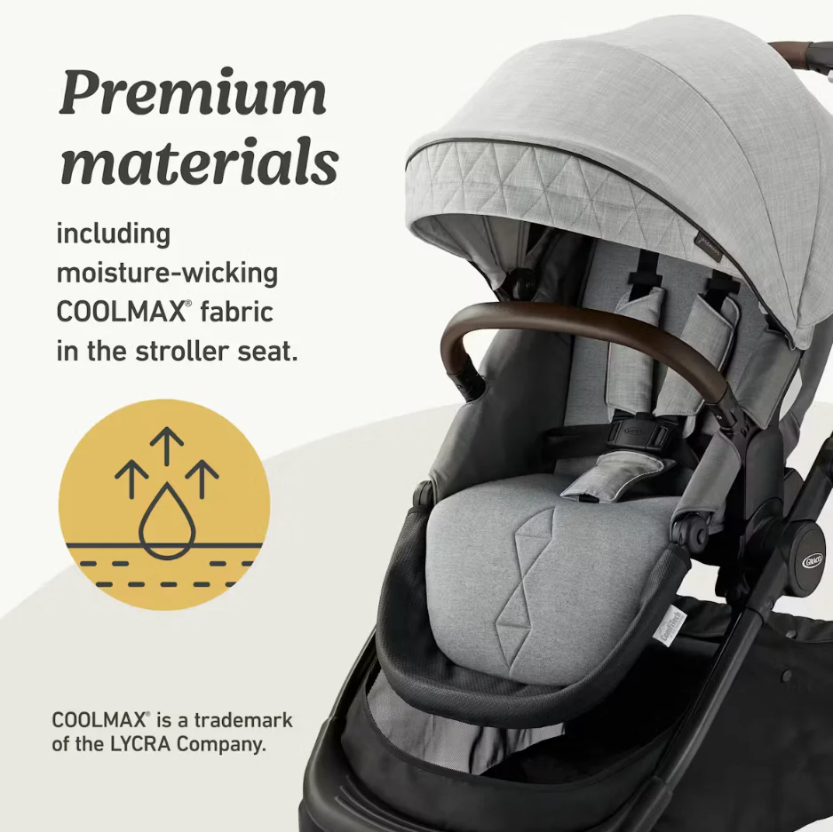 Graco Premier Modes Merge Stroller, 2025, Midtown - Image 3