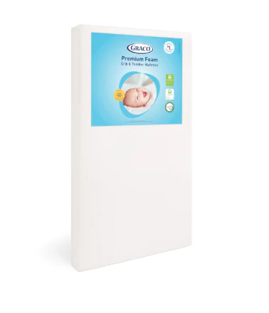 Graco Premium Foam Crib And Toddler Bed Mattress, White