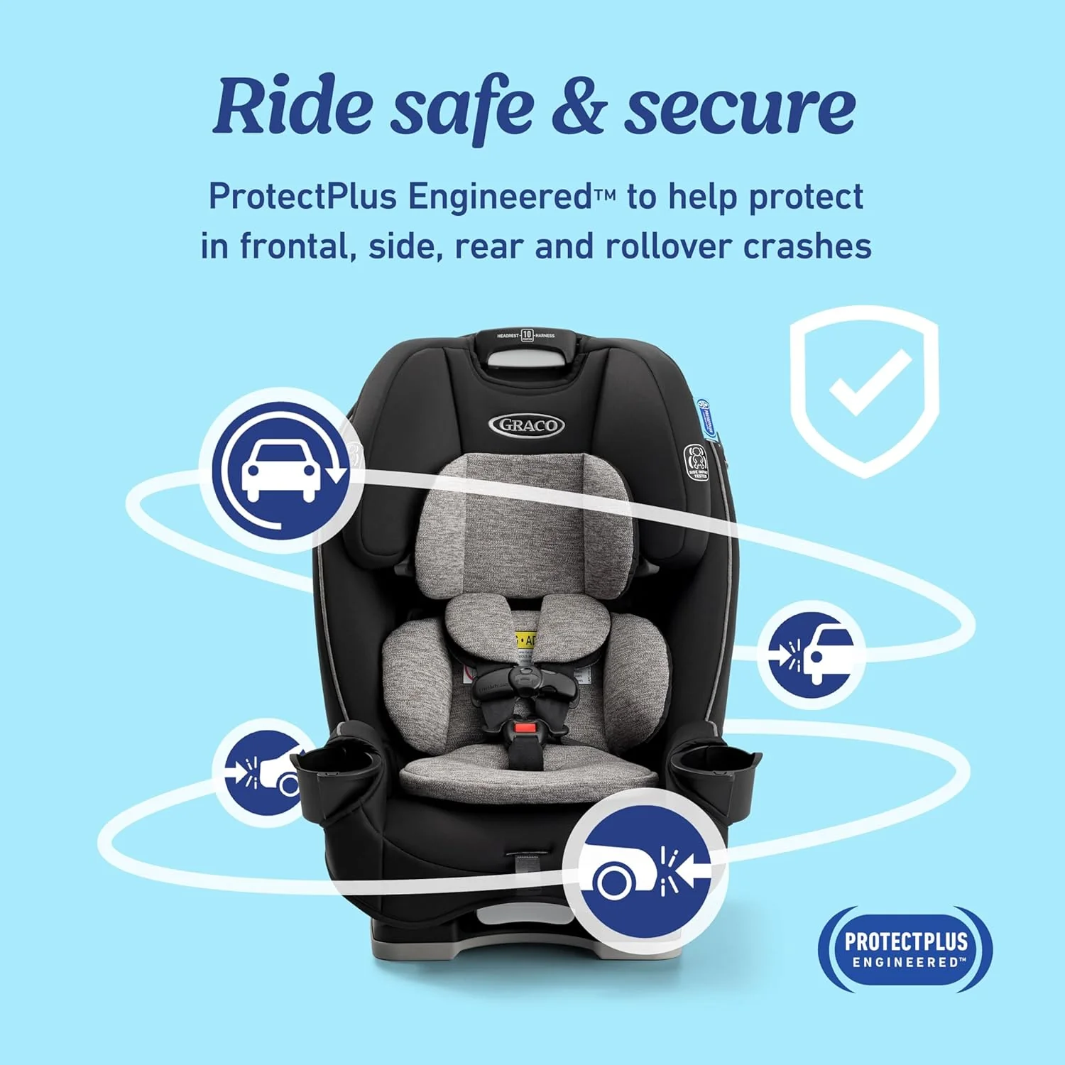 Graco SlimFit 3-in-1 Convertible Car Seat, 2025, Jarret - Image 4